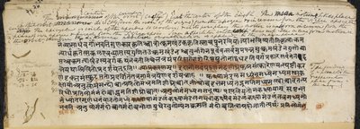 Text aus dem Brāhmasphuṭasiddhānta, ca. 628 von Indian School