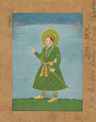Der 4. Mogul-Kaiser Jahangir, ca. frühes 17. Jahrhundert Miniaturmalerei von Indian School