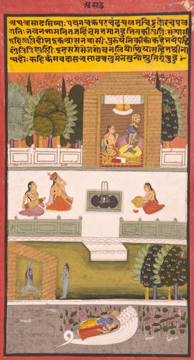 Der achte Monat: Asadha, 1730 von Indian School