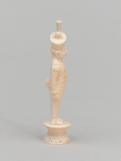 Weißer Bauer, Schachfigur, Indien, ca. 1820 von Indian School