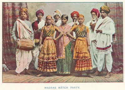 Indische Eingeborene: Madras Natch Party von Indian photographer