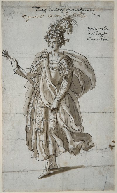 Königin Tomyris der Massagetai, ca. 1609 von Inigo Jones