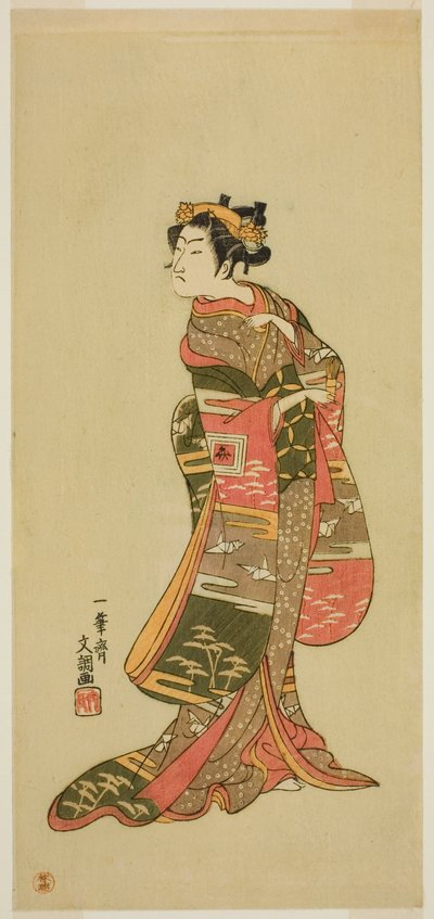 Der Schauspieler Ichikawa Benzo in einer unbekannten Rolle von Ippitsusai Bunchō
