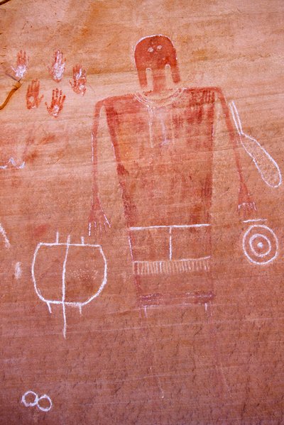 Felskunst der Anasazi und anderer pueblo-bewohnender Frühbewohner der Four Corners von Ira Block