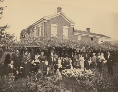Porträt einer Familie, in der Nähe von Meadville, Pennsylvania von Ira E. Hall