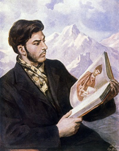 Junger Stalin von Iraklij (after) Toidze