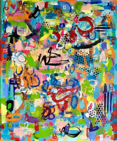 Lebendiges abstraktes Spiel von Irene Chua