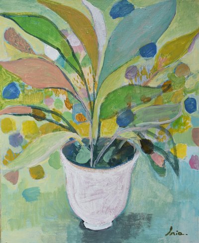 Bunte Topfpflanze von Iria Fernandez