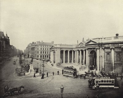Bank of Ireland, ehemals Parlamentsgebäude, Dublin (s/w Foto) von Irish Photographer
