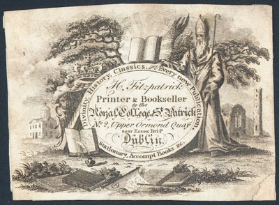 Handelskarte, H Fitzpatrick (Gravur) von Irish School