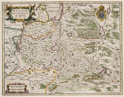 Karte von Westrussland Aus: Partes Septentrionalis et Orientalis, 1664 von Isaac Abrahamsz. Massa