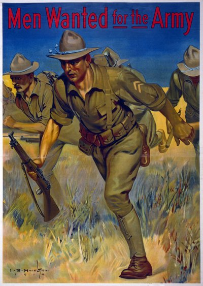 Männer für die Armee gesucht, 1914 von Isaac Brewster Hazelton