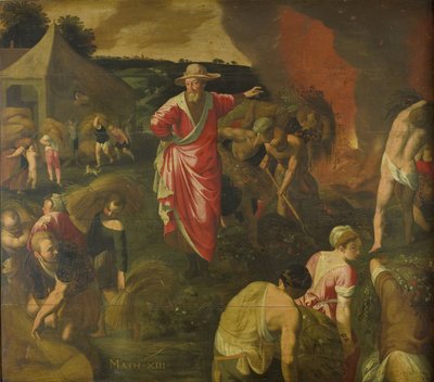 Gleichnis vom Unkraut unter dem Weizen von Isaac Claesz. van Swanenburg (attributed to)