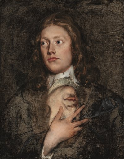 Porträt eines Gentlemans, Brustbild, mit einem weiteren Porträt darunter von Isaac Fuller