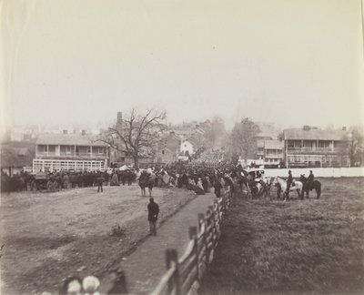 Prozession von Truppen und Zivilisten auf dem Weg zur Einweihung des Nationalen Soldatenfriedhofs, 19. November 1863 von Isaac G. Tyson