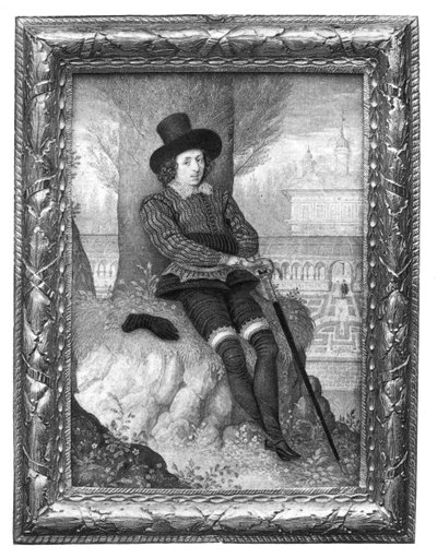Porträt eines jungen Mannes, ca. 1590-1595, 1896 von Isaac Oliver I