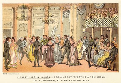 Das höchste Leben in London von Isaac, Robert and George Cruikshank