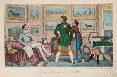 Jerry im Training für einen Dandy von Isaac, Robert and George Cruikshank