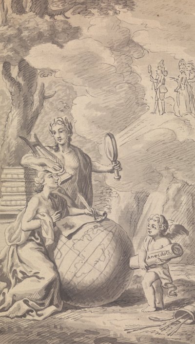 Frontispiz Band VII, Nr. I für 1775 aus Town and Country Magazine von Isaac Taylor