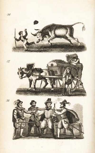 Der wütende Ochse, der Müllmann und die Gefangennahme von Guy Fawkes von Isaac Taylor