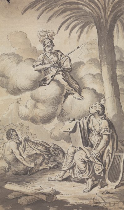 Town and Country Magazine - Frontispiz für Band IV, 1772 von Isaac Taylor
