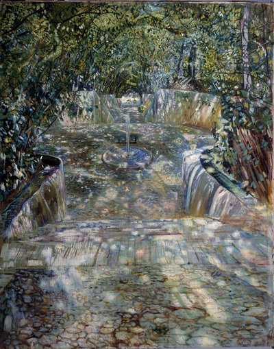 Der Brunnen. Gemälde von Isaak Izrailevich Brodsky (1884-1939) 1909. Regionales Kunstmuseum, Rostow am Don von Isaak Israilevich Brodsky