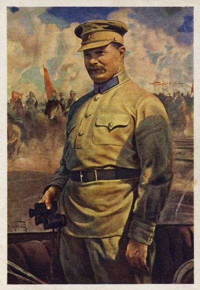 Mikhail Frunze, Kommandeur der Roten Armee während des russischen Bürgerkriegs, 1920er Jahre von Isaak Israilevich Brodsky