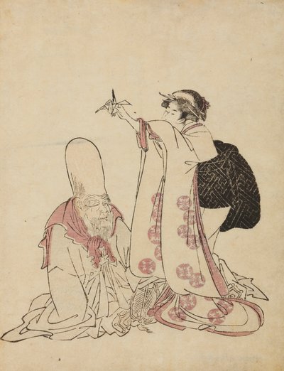 Meereslandschaft - Muschelsammeln bei Ebbe von Ishikawa Toyonobu