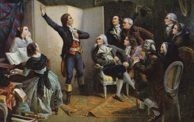 Claude Joseph Rouget de Lisle singt La Marseillaise von Isidore Pils