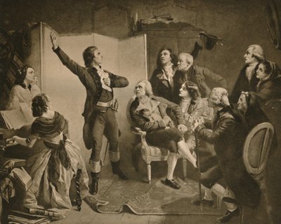Das erste Singen der Marseillaise (1895) von Isidore Pils