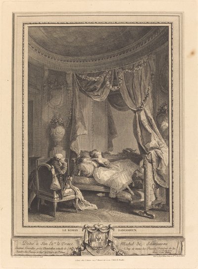 Der gefährliche Roman von Isidore Stanislas Helman after Nicolas Lavreince