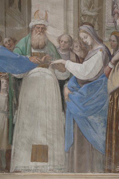 (Detail) aus Die Hochzeit der Jungfrau Maria von Isidoro Bianchi