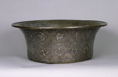 Becken mit dem Namen Sultan Al-Malik Al-Adil (1143-1218) Ayyubiden-Periode, 1238-40 von Islamic School