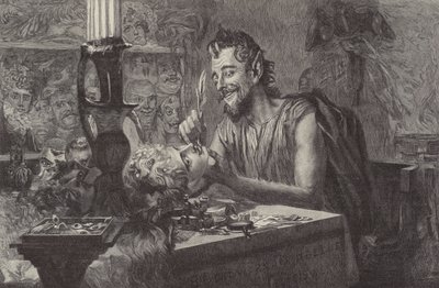Der Teufel schafft Masken von Ismael after Gentz