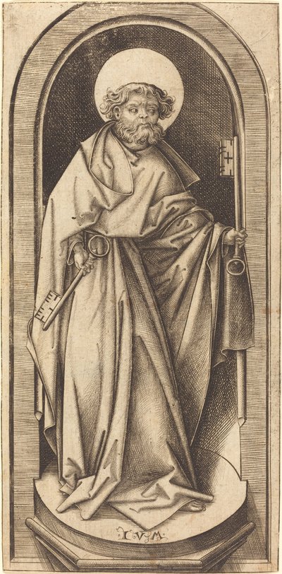 Heiliger Petrus, ca. 1490-1503 von Israhel van Meckenem