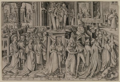 Der Tanz am Hofe des Herodes von Israhel van Meckenem