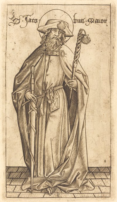 Heiliger Jakobus der Ältere von Israhel van Meckenem after Master E.S.