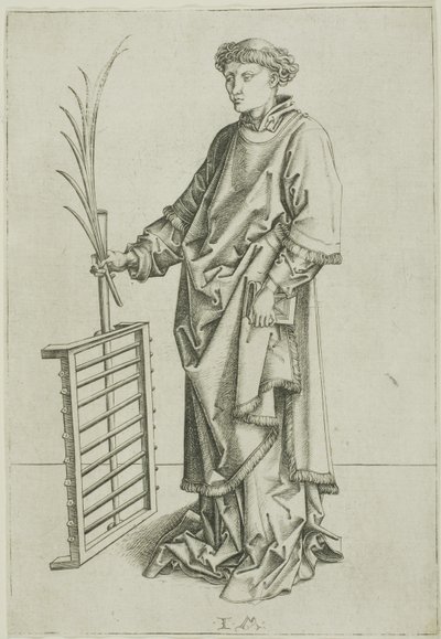 Der heilige Laurentius von Israhel van Meckenem the younger