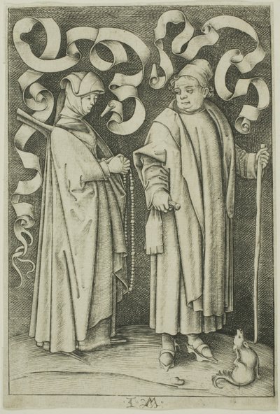Die Kirchgänger von Israhel van Meckenem the younger