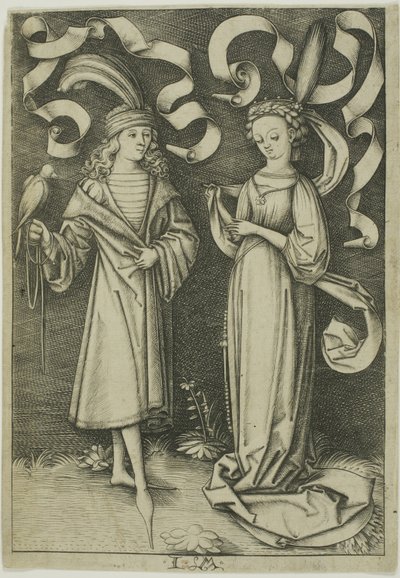 Der Falkner und die Dame von Israhel van Meckenem the younger