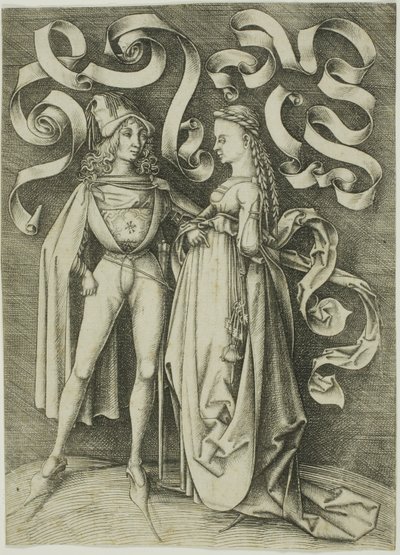 Der Ritter und die Dame von Israhel van Meckenem the younger