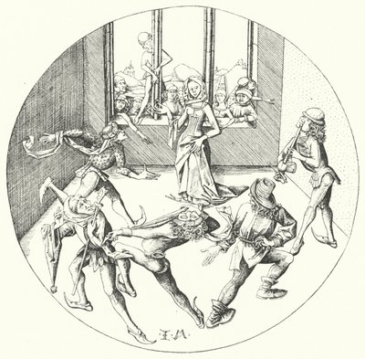 Der Tanz um den Ring von Israhel van the Elder Meckenem