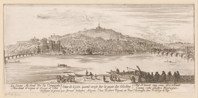 Ansicht von Lyon vom Ufer des Celestinerklosters von Israël Silvestre