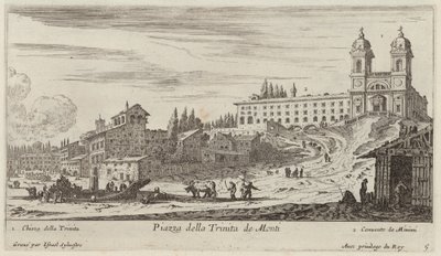 Piazza della Trinita de Monti von Israël Silvestre