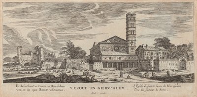 S. Croce in Gerusalemme von Israël Silvestre