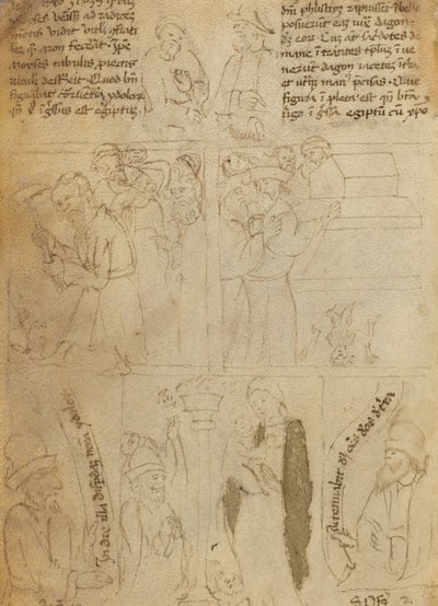 Die Zerstörung der ägyptischen Idole (verso) von Italian 15th Century