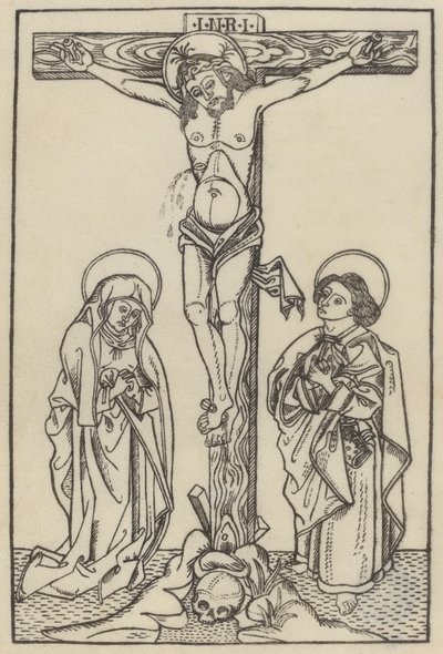 Christus am Kreuz von Italian 15th Century or Master I.D.