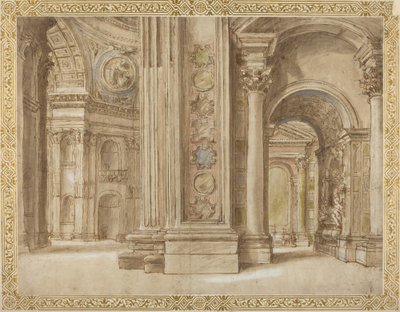 Das Innere von Sankt Peter, Rom von Italian 17th Century