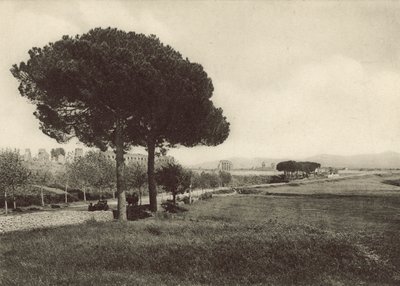Aquädukt des Claudius an der neuen Via Appia von Italian Photographer