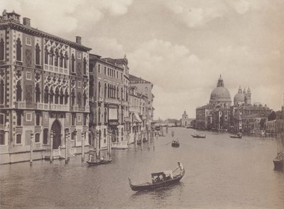 Canal Grande und Chiesa Della Salute (s/w Foto) von Italian Photographer